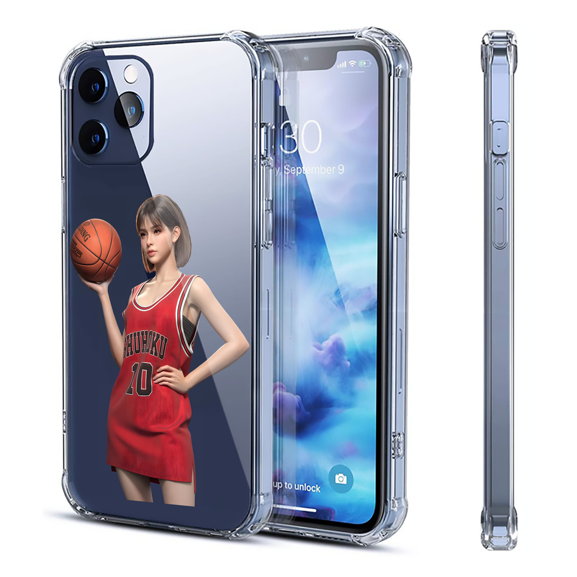（画像用） SLAM DUNK／スラムダンク 【iPhone 12シリーズ対応】透明スマホケース（クリアソフトケース）